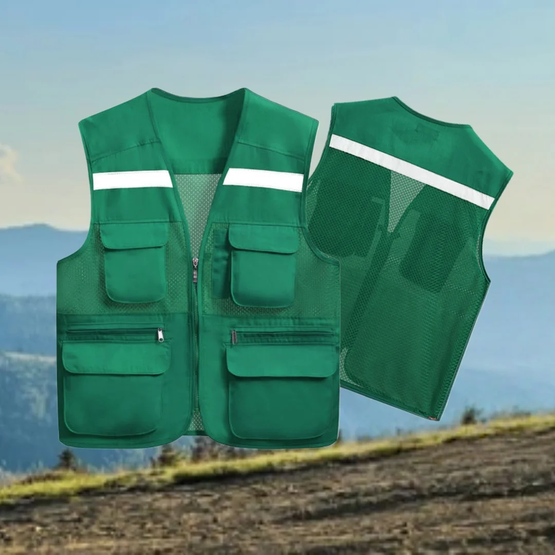 Multiple Pockets Breathable Vest Customizable Logo Printing Business Suit Vest For Outdoor Volunteers Photography workwear
Multiple Pockets Breathable Vest Customizable Logo Printing Business Suit Vest For Outdoor Volunteers Photography workwear