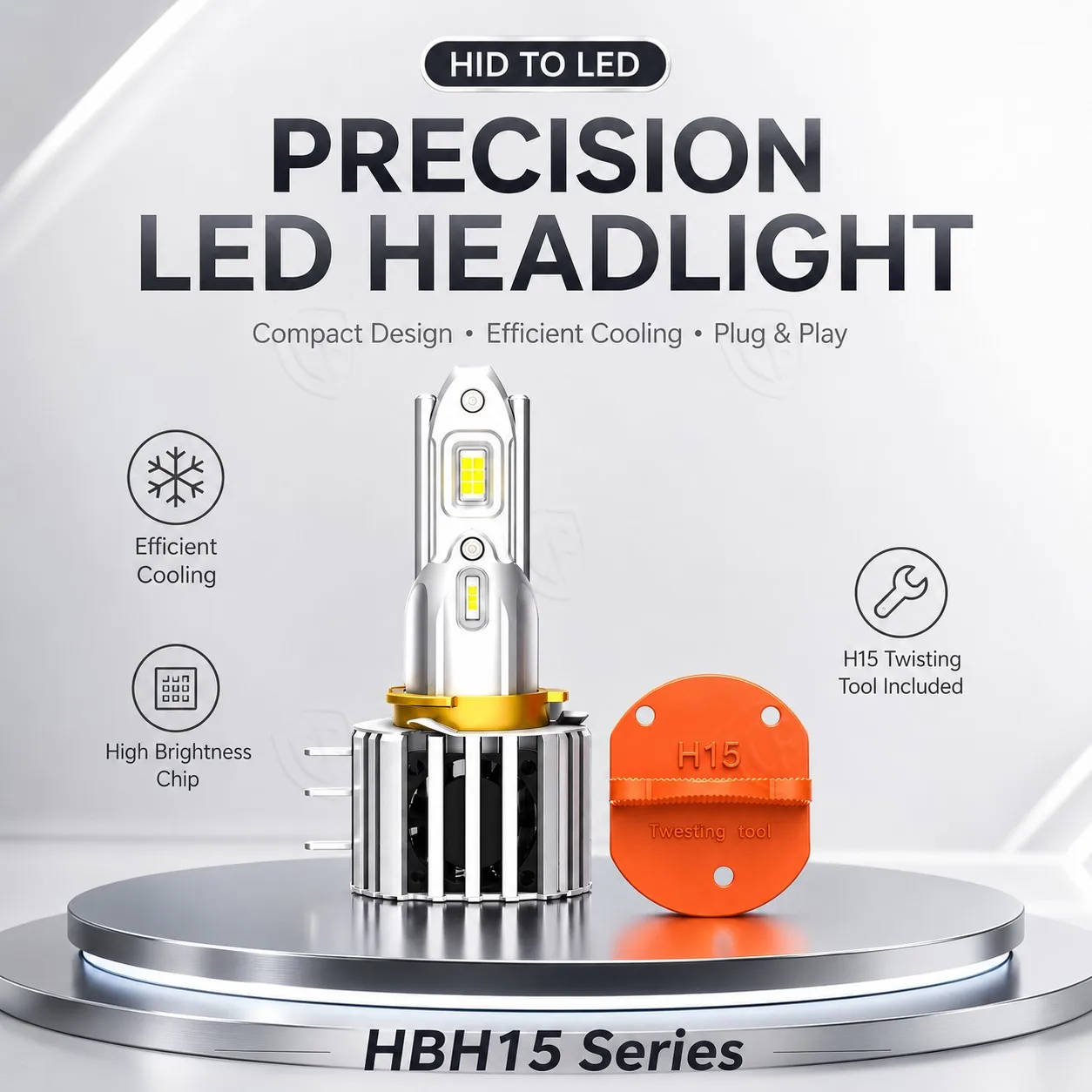 CF 2pcs H15 LED Headlight Bulbs CANBUS 6500K White 30000LM Car LED High Beam DRL Driving Lamp With Cooling Fan Error Free
CF 2pcs H15 LED Headlight Bulbs CANBUS 6500K White 30000LM Car LED High Beam DRL Driving Lamp With Cooling Fan Error Free