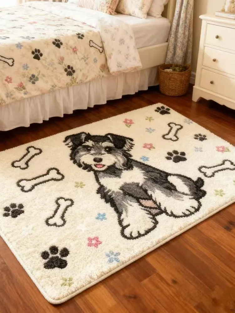 Adorable Cartoon Schnauzer Dog Carpet Plu Living Room Sofa Floor Mat Pet Bede Rug Luxury Camere Home Decor Rug
Adorable Cartoon Schnauzer Dog Carpet Plu Living Room Sofa Floor Mat Pet Bede Rug Luxury Camere Home Decor Rug
