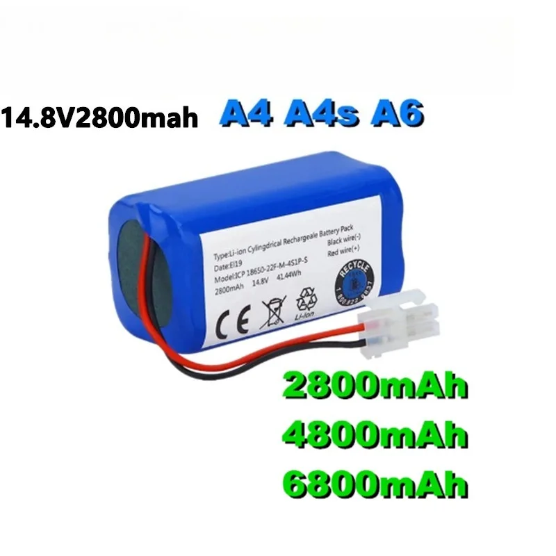 6800mAh 14.8V Li-ion Battery for Ecovacs KingKong CR130 & for Dibea V780 Robot Vacuum Cleaner Replacement Long Lasting Power
6800mAh 14.8V Li-ion Battery for Ecovacs KingKong CR130 & for Dibea V780 Robot Vacuum Cleaner Replacement Long Lasting Power