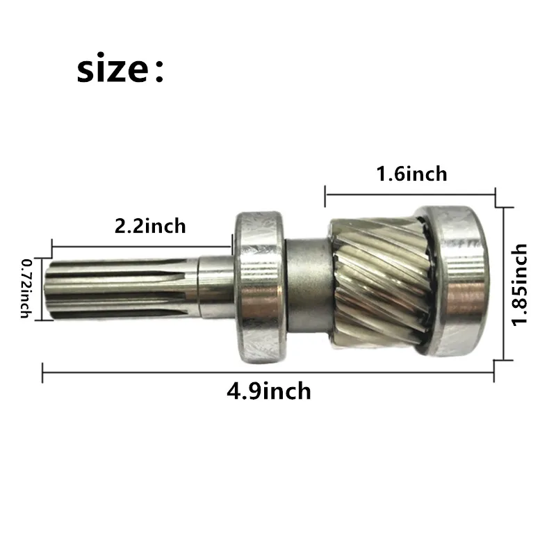 NEW Golf Cart Rear Axle One Shaft Gear Shaft 10 teeth for clubcar DS OEM#101923701,1019237-01
NEW Golf Cart Rear Axle One Shaft Gear Shaft 10 teeth for clubcar DS OEM#101923701,1019237-01