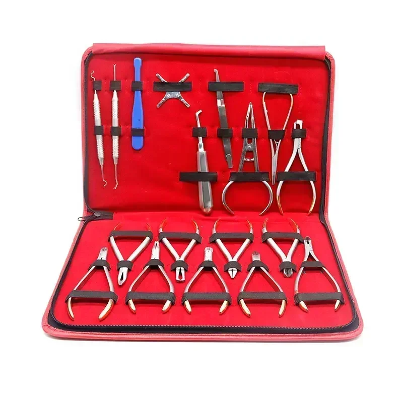Orthodontics Plier Instruments Kits Dentals Stainless Steel Instruments Dentals End Cutter Pliers Kit for Orthodontics Use
Orthodontics Plier Instruments Kits Dentals Stainless Steel Instruments Dentals End Cutter Pliers Kit for Orthodontics Use