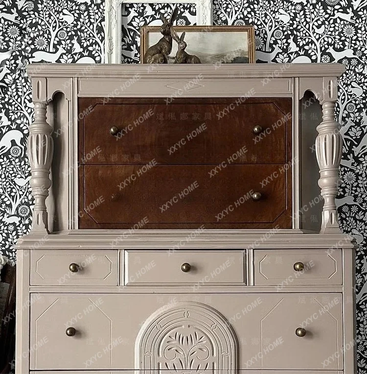 Solid wood chest/new Chinese storage/retro Roman column dining edge can be customized, simple and modern
Solid wood chest/new Chinese storage/retro Roman column dining edge can be customized, simple and modern