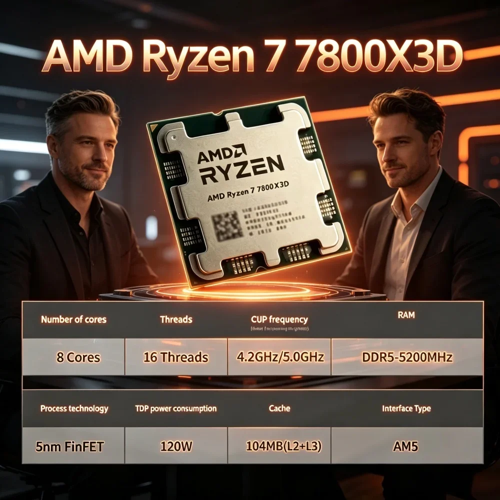 Blazing Premium New Tray AMD CPU Ryzen 7 7800X3D,5.0GHz 8-Core 16-Thread 5NM 96M,Socket AM5 Without Cooler PN:100-100000910
Blazing Premium New Tray AMD CPU Ryzen 7 7800X3D,5.0GHz 8-Core 16-Thread 5NM 96M,Socket AM5 Without Cooler PN:100-100000910