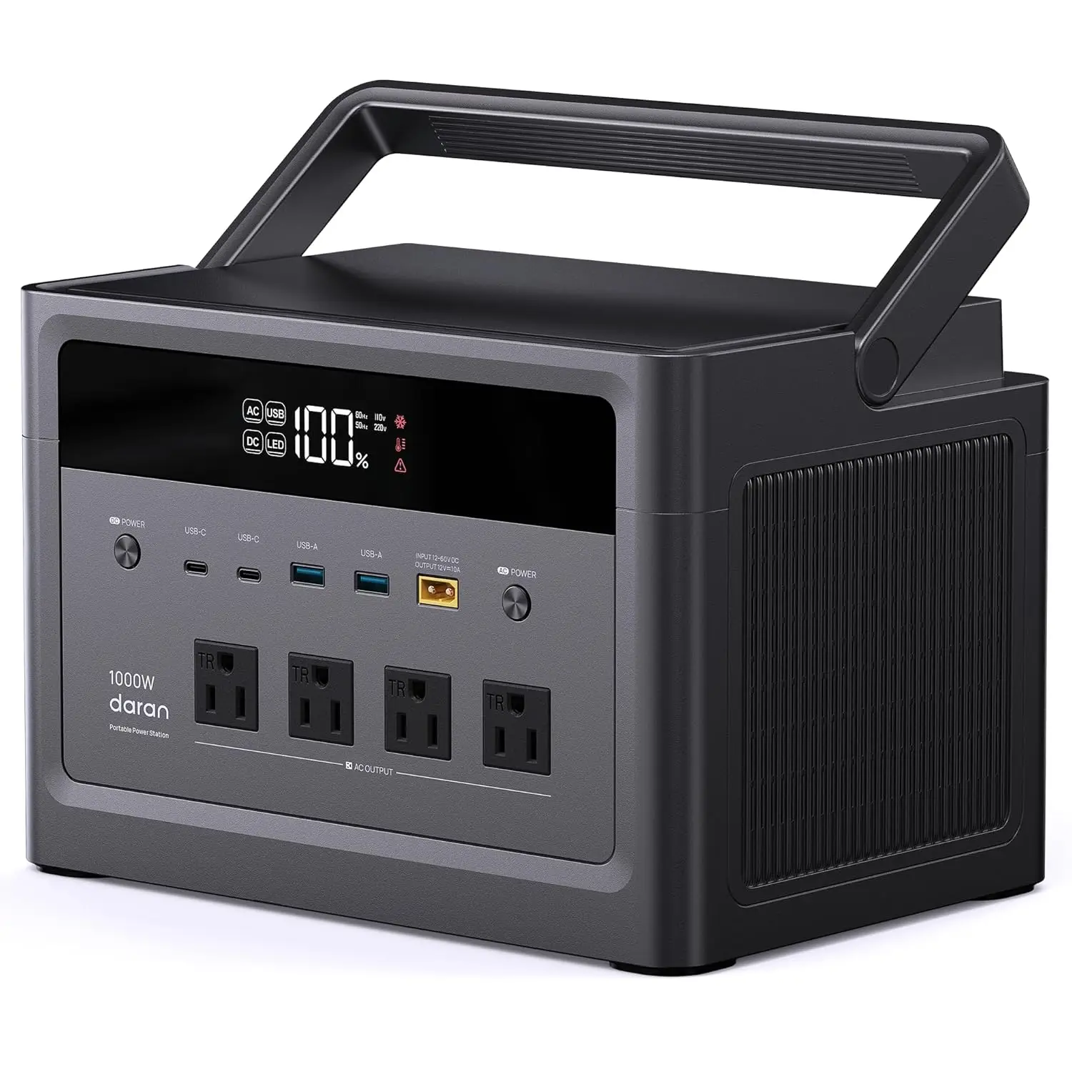 Portable Power Station 1000W, 576Wh Solar Generator with 4 AC Outlets (2000W Surge), 100W PD Fast Charge, LiFePO4, Customized
Portable Power Station 1000W, 576Wh Solar Generator with 4 AC Outlets (2000W Surge), 100W PD Fast Charge, LiFePO4, Customized