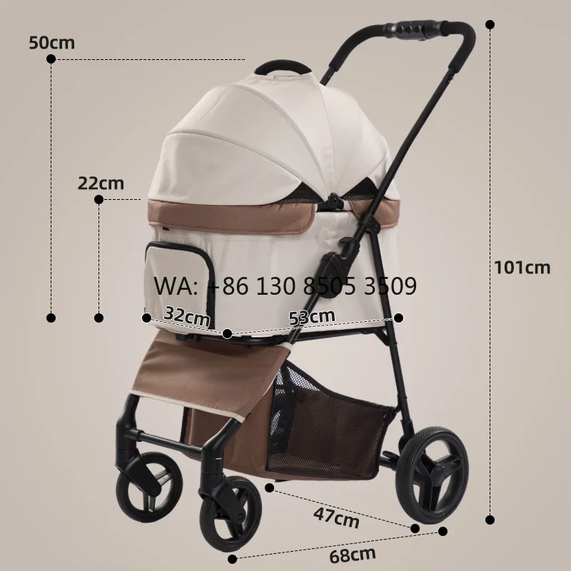 Custom Color Small Dog Stroller Carrito De Compras Para Mascotas with Detachbale Carrier
Custom Color Small Dog Stroller Carrito De Compras Para Mascotas with Detachbale Carrier