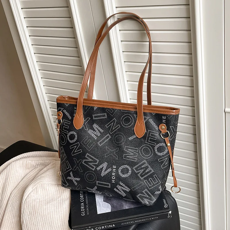 2025 New Korean-Style Letter Print Tote - Large Capacity Bag with Zipper Closure for Trendy Women
2025 New Korean-Style Letter Print Tote - Large Capacity Bag with Zipper Closure for Trendy Women