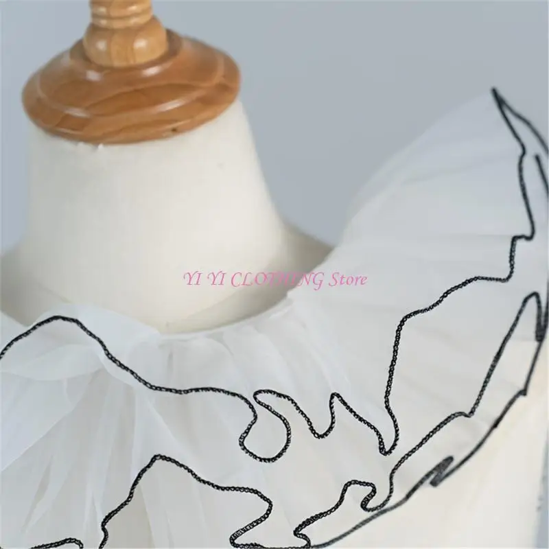 N5KF Victorian Detachable Collar With Ruffle Layered Design Tulle Neckpiece For Women
N5KF Victorian Detachable Collar With Ruffle Layered Design Tulle Neckpiece For Women