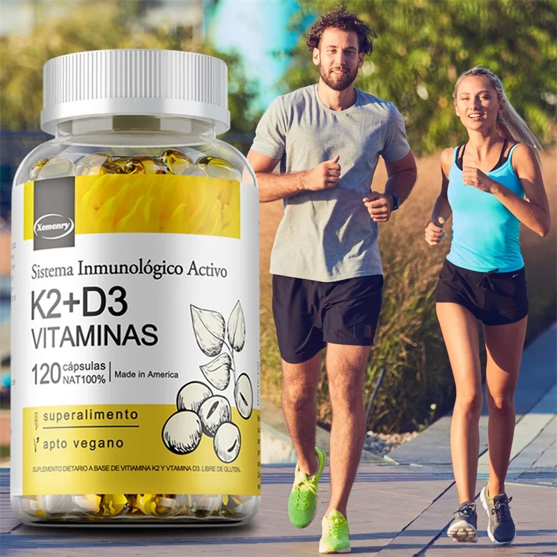 Vitamin D3 K2 Capsules - 4000 IU Vitamin D3 Promotes Strong Bones, Promote Absorption, Teeth, Heart, Cardiovascular Health
Vitamin D3 K2 Capsules - 4000 IU Vitamin D3 Promotes Strong Bones, Promote Absorption, Teeth, Heart, Cardiovascular Health