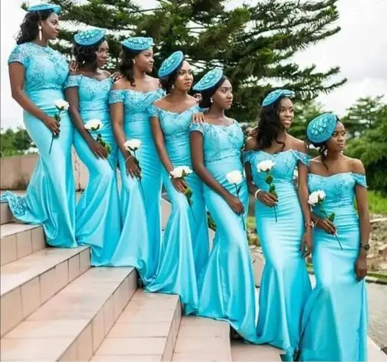 Light Blue Mermaid Bridesmaid Dresses 2022 Sexy Off Shoulder African Women Formal Party Dress Long Formal Wedding Guest Gowns
Light Blue Mermaid Bridesmaid Dresses 2022 Sexy Off Shoulder African Women Formal Party Dress Long Formal Wedding Guest Gowns