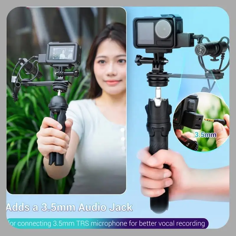 A46U 3.5Mm Audio Adapter Withtype-C Charging Port Fordji OSMO Action 4/5 Pro Camera Supports External Microphone Input
A46U 3.5Mm Audio Adapter Withtype-C Charging Port Fordji OSMO Action 4/5 Pro Camera Supports External Microphone Input