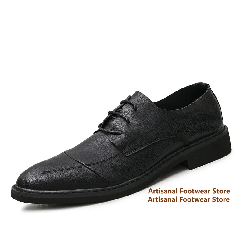 Black Men's Leather Casual Shoes Soft Leather Lace-Up Breathable Leather Shoes Slip On Loafers Trendy Handmade Men's Shoes
Black Men's Leather Casual Shoes Soft Leather Lace-Up Breathable Leather Shoes Slip On Loafers Trendy Handmade Men's Shoes