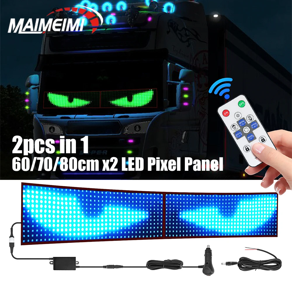 Devil Eye Truck Windshield LED Pixel Panel Remote Control Eye Animation Display Soft Lighting Scrolling Car Display Screen
Devil Eye Truck Windshield LED Pixel Panel Remote Control Eye Animation Display Soft Lighting Scrolling Car Display Screen