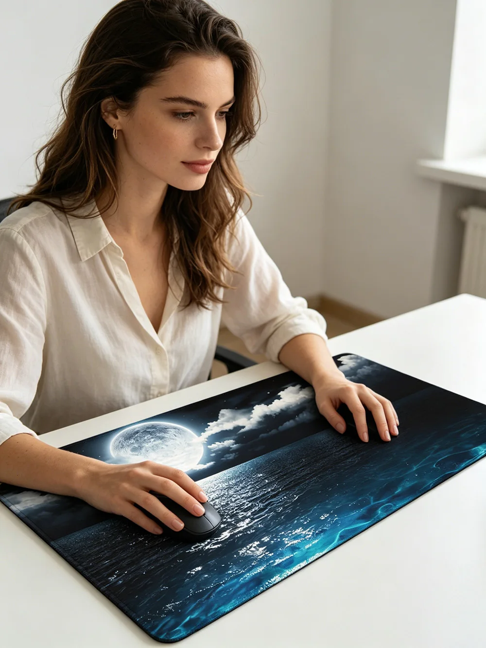 Serene Moonlit Ocean Naukay Large Mouse Pad, 35*60cm Extended Gamer Mouse Mat, Water-proof Non-Slip Mousepad RB Gaming Pad
Serene Moonlit Ocean Naukay Large Mouse Pad, 35*60cm Extended Gamer Mouse Mat, Water-proof Non-Slip Mousepad RB Gaming Pad