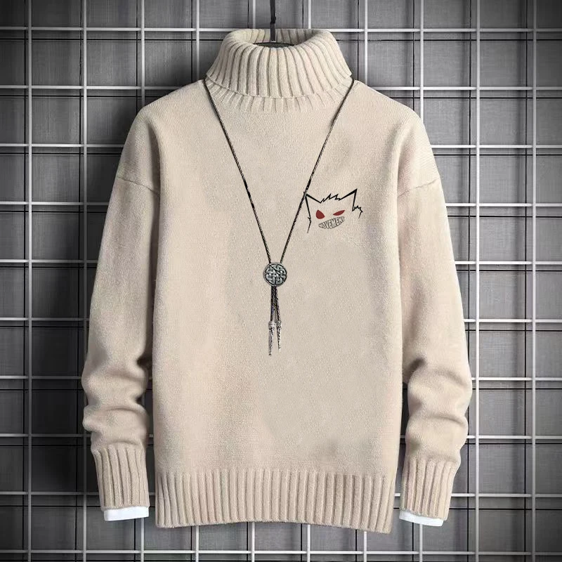 Утепленный мужской свитер с высоким воротником, зимний теплый вязаный базовый свитер, модный, стильный, с флисовой подкладкой, повседневная одежда для студентов
Утепленный мужской свитер с высоким воротником, зимний теплый вязаный базовый свитер, модный, стильный, с флисовой подкладкой, повседневная одежда для студентов