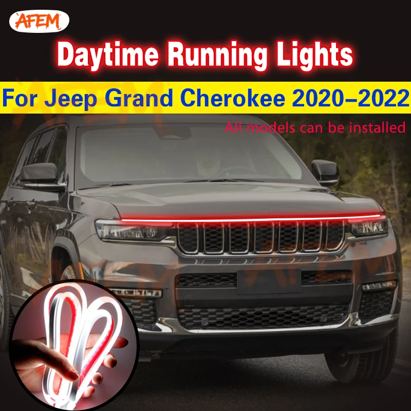 LED Hood Lights Strip Universal Lamp Flexible Ambient Lights For Jeep Grand Cherokee 2020-2022 Car Daytime Running Light DRL 12V
LED Hood Lights Strip Universal Lamp Flexible Ambient Lights For Jeep Grand Cherokee 2020-2022 Car Daytime Running Light DRL 12V