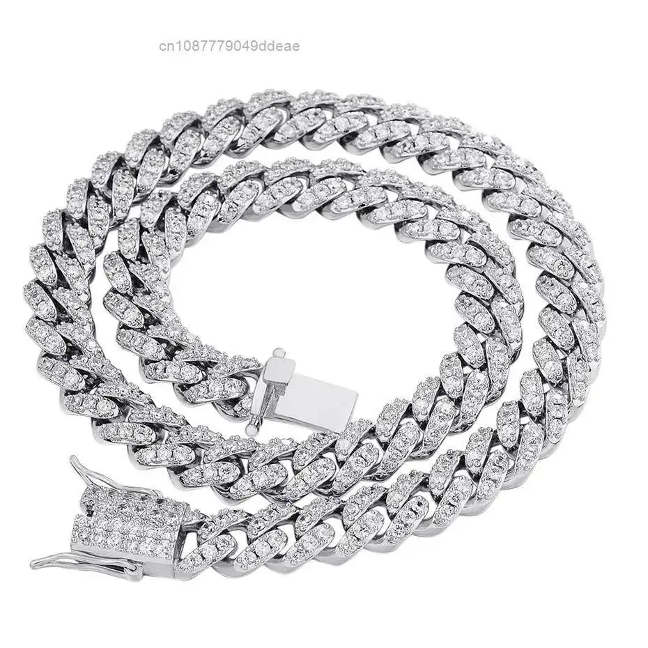 Hip Hop Jewelry 10MM Bling Ice Out One Round Cut VVS Moissanite Diamond Cuban Link Chain Necklace for Men
Hip Hop Jewelry 10MM Bling Ice Out One Round Cut VVS Moissanite Diamond Cuban Link Chain Necklace for Men