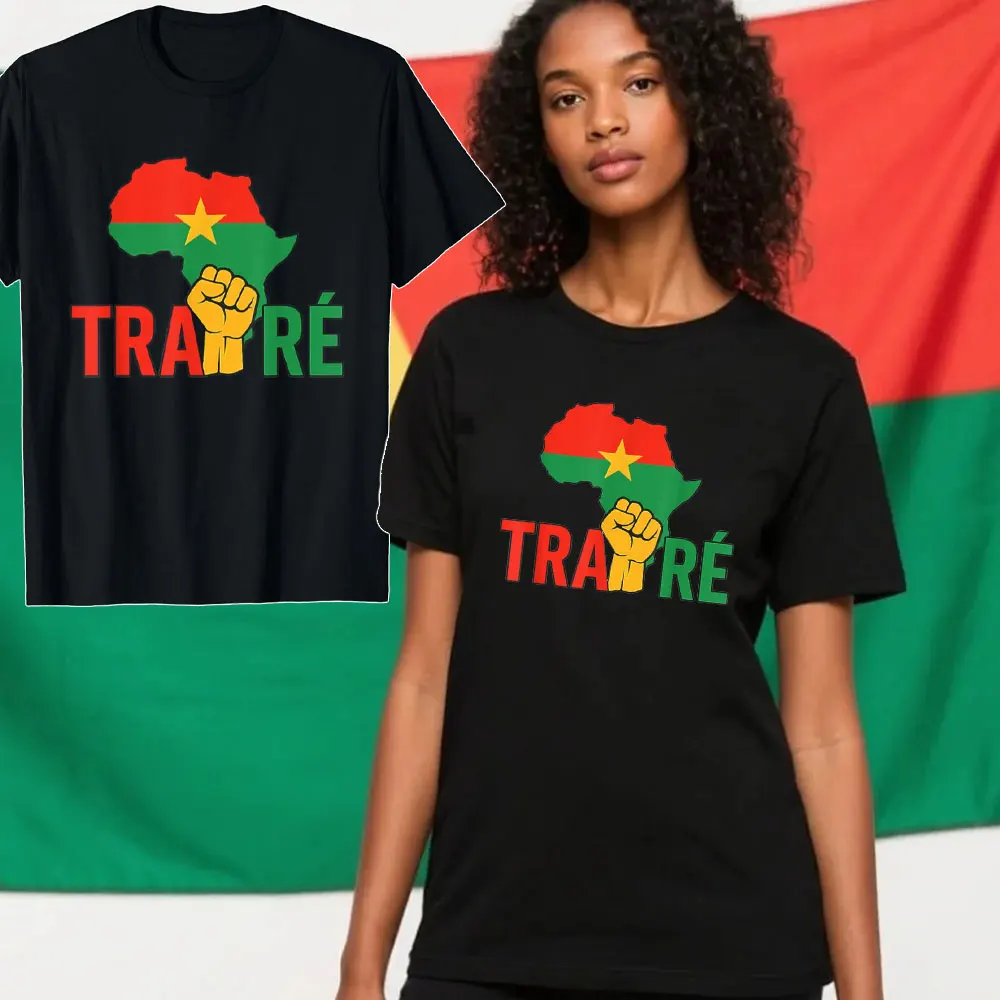 Burkina Faso Africa Ibrahim Traore Thomas Sankara Revolutionary Cotton Tshirt Vintage African Leader Political Summer Tee Tops
Burkina Faso Africa Ibrahim Traore Thomas Sankara Revolutionary Cotton Tshirt Vintage African Leader Political Summer Tee Tops