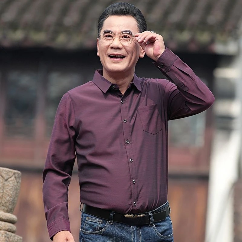 2024 Hot Sale Long-sleeved Shirts Men Casual Middle-aged Dad Clothes Fall New Turndown Collar Solid Color Cotton Shirt Q210
2024 Hot Sale Long-sleeved Shirts Men Casual Middle-aged Dad Clothes Fall New Turndown Collar Solid Color Cotton Shirt Q210