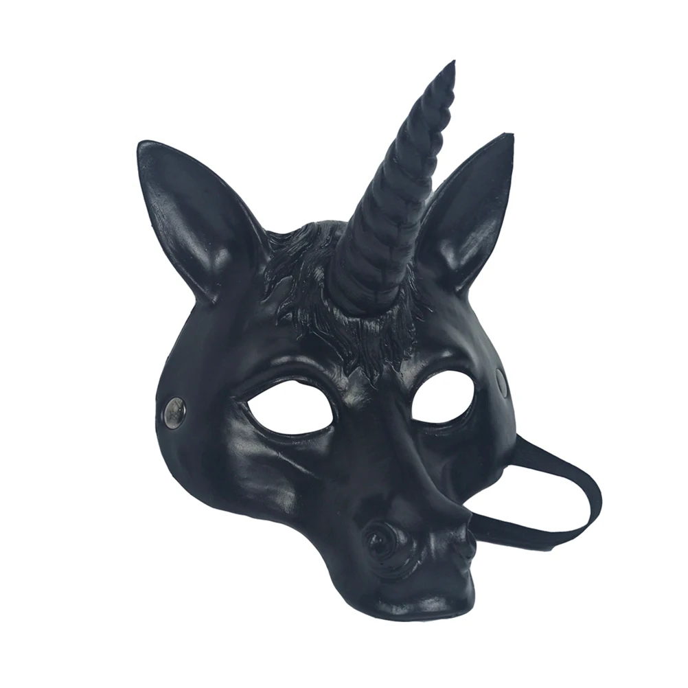 Masquerade Mask Unicorn Costume Three-dimensional Halloween Supplies Hallowen PU Black Child
Masquerade Mask Unicorn Costume Three-dimensional Halloween Supplies Hallowen PU Black Child