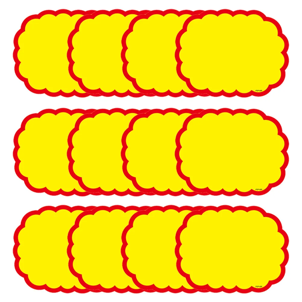 20Pcs Bright Display Price Signs Explosion Shaped Paper Price Tags Smooth Writing Surface for Shopping Mall Store Retail Goods
20Pcs Bright Display Price Signs Explosion Shaped Paper Price Tags Smooth Writing Surface for Shopping Mall Store Retail Goods