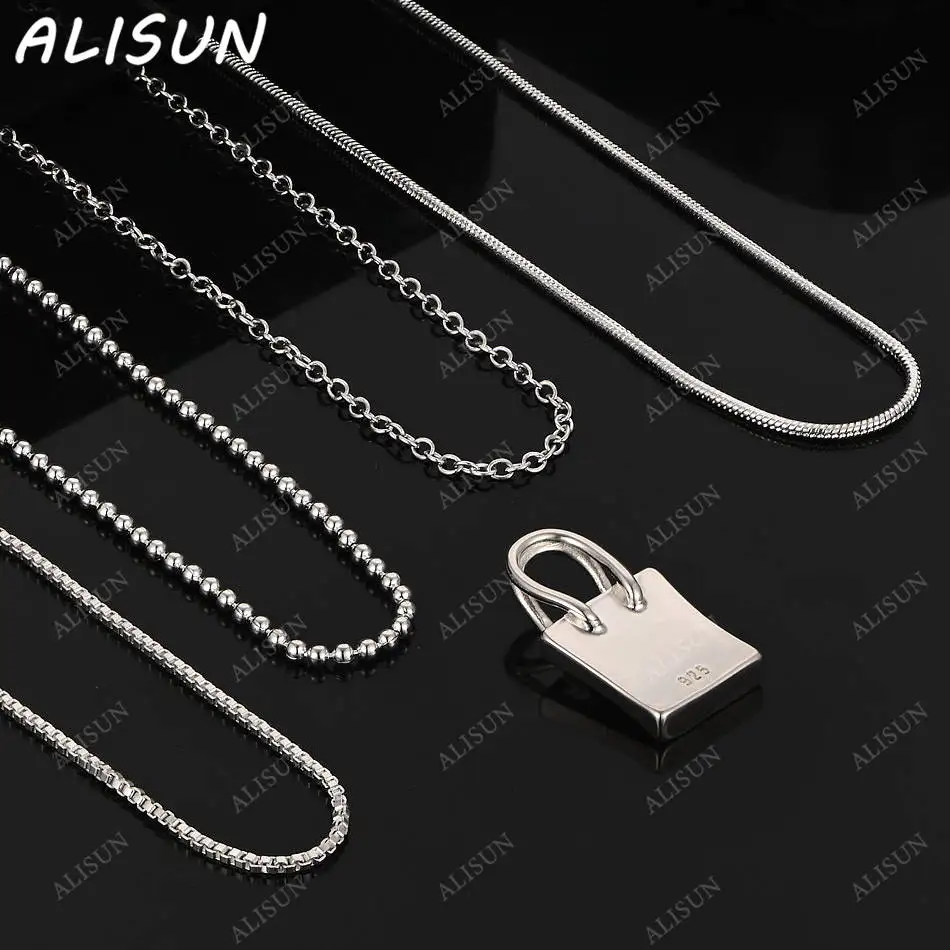 ALISUN 40-75cm 925 Sterling Silver Design Pendant Necklace For Women Men Creativity Gifts Street All-match Party And Daily Wear
ALISUN 40-75cm 925 Sterling Silver Design Pendant Necklace For Women Men Creativity Gifts Street All-match Party And Daily Wear