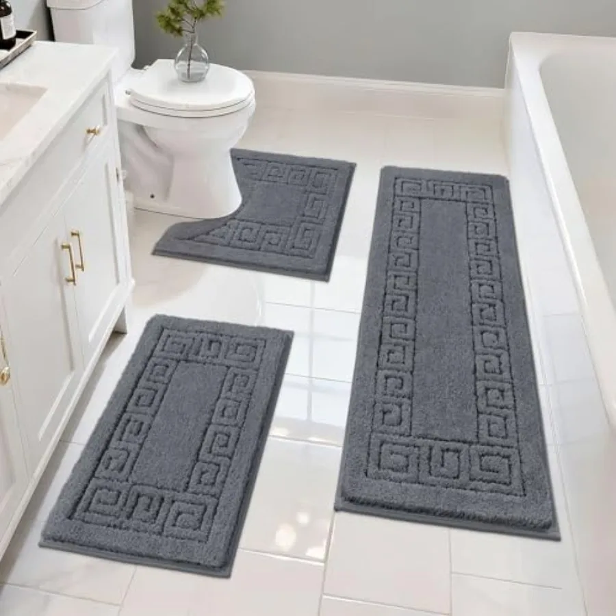 Bathroom Rugs Sets 3 Pcs Non Slip Washable Absorbent Microfiber Bath Mats for Bathroom Shower Rug Runner Quick Dry Plush Super
Bathroom Rugs Sets 3 Pcs Non Slip Washable Absorbent Microfiber Bath Mats for Bathroom Shower Rug Runner Quick Dry Plush Super