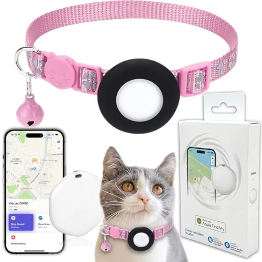 GPS Tracker for Cats, Mini GPS Pet Tracker with Collar, IPX8 Waterproof Cat Trackers Collar, No Monthly Fee, Work with Apple Fi
GPS Tracker for Cats, Mini GPS Pet Tracker with Collar, IPX8 Waterproof Cat Trackers Collar, No Monthly Fee, Work with Apple Fi