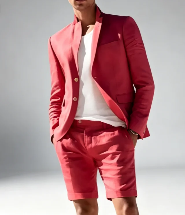 Casual Men's Suits Customized Summer Shorts Pants Daily Beach Wedding Slim Fit 2 Piece Jacket Pants Male Clothing 2026
Casual Men's Suits Customized Summer Shorts Pants Daily Beach Wedding Slim Fit 2 Piece Jacket Pants Male Clothing 2026