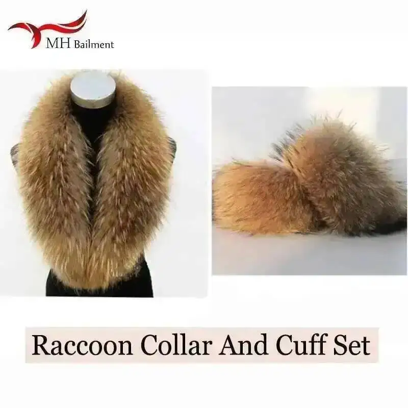 Luxury New Real Raccoon Fur Collar Cuffs Set Natural Winter Warm Fur Scarf Women Coat Hood Trim Fluffy Genuine Fur Accessories
Luxury New Real Raccoon Fur Collar Cuffs Set Natural Winter Warm Fur Scarf Women Coat Hood Trim Fluffy Genuine Fur Accessories