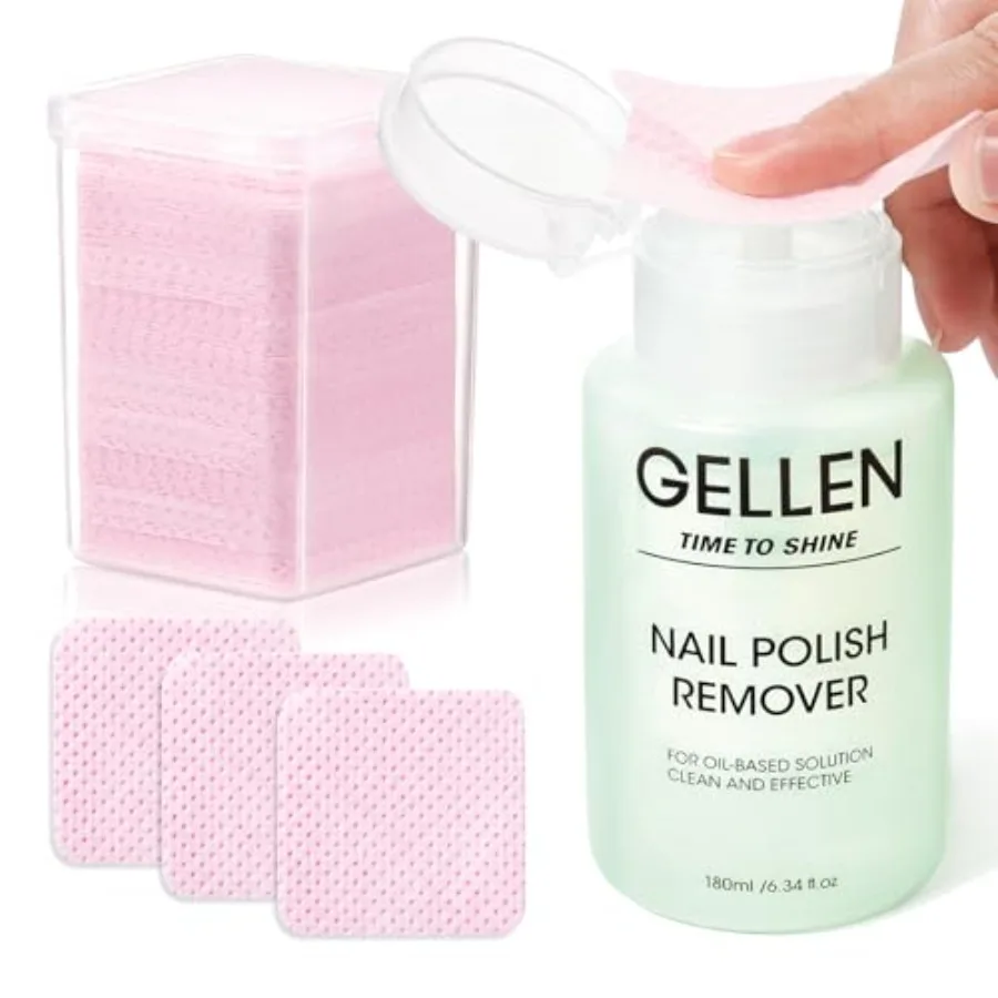 Nail Polish Remover with Lint Free Nail Wipes, 6.1 Fl.Oz Non Acetone Polish Remover Jasmine Scent, 200PCS Soft Non-Woven Nail P
Nail Polish Remover with Lint Free Nail Wipes, 6.1 Fl.Oz Non Acetone Polish Remover Jasmine Scent, 200PCS Soft Non-Woven Nail P
