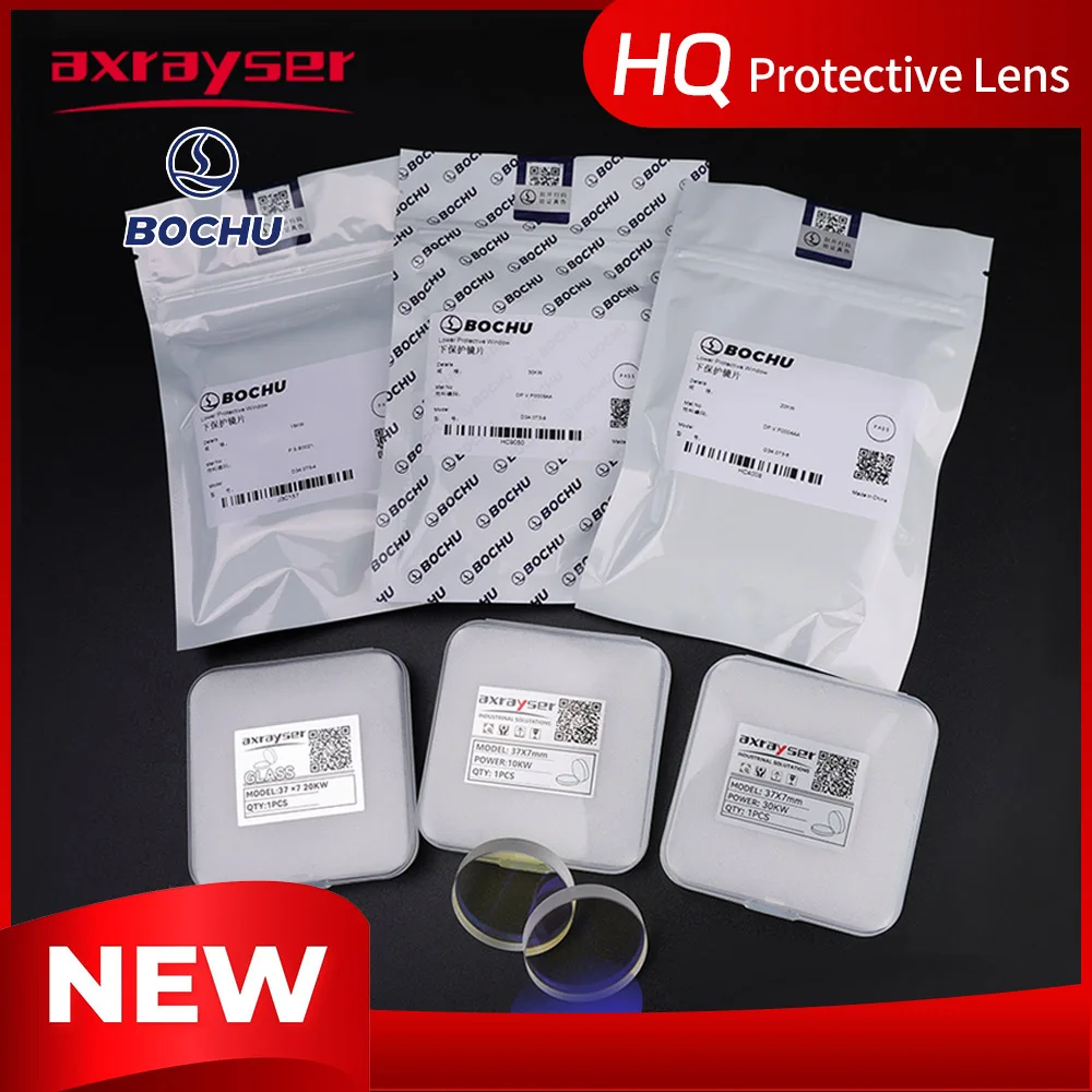 Original Bochu Laser Protective Lens 34x5 37x7 10kw 15kw 20kw 30kw Axrayser HQ Protective Windows for BOCHU Raytools Precitec
Original Bochu Laser Protective Lens 34x5 37x7 10kw 15kw 20kw 30kw Axrayser HQ Protective Windows for BOCHU Raytools Precitec
