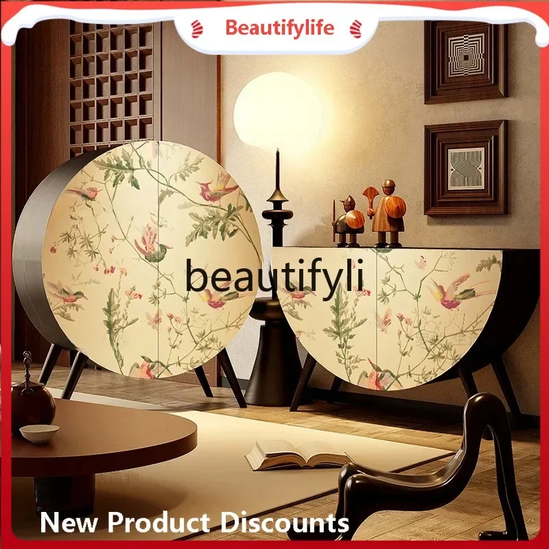 French cream wind flower bird round cabinet solid wood entrance entrance storage decorative vertical cabinet
French cream wind flower bird round cabinet solid wood entrance entrance storage decorative vertical cabinet