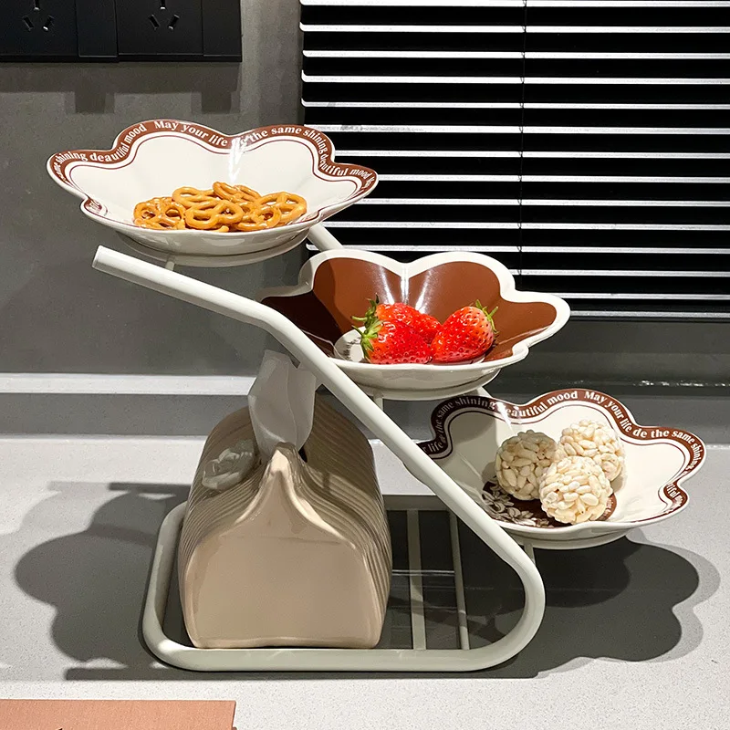 Fruit plate multi-layer storage plate, snack plate, afternoon tea candy storage plate set, housewarming gift.
Fruit plate multi-layer storage plate, snack plate, afternoon tea candy storage plate set, housewarming gift.