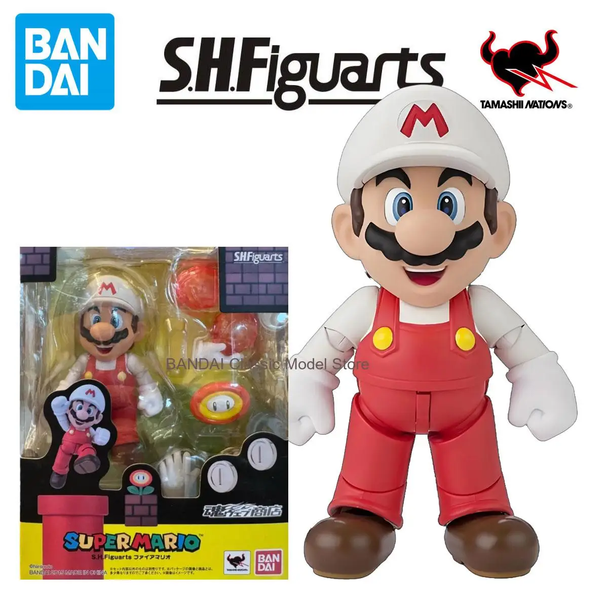 BANDAI Genuine SHF SUPER MARIO ,Fire Mario, Out of print ,Anime Action Figure Collectible Model Toys Ornaments Gifts Children
BANDAI Genuine SHF SUPER MARIO ,Fire Mario, Out of print ,Anime Action Figure Collectible Model Toys Ornaments Gifts Children
