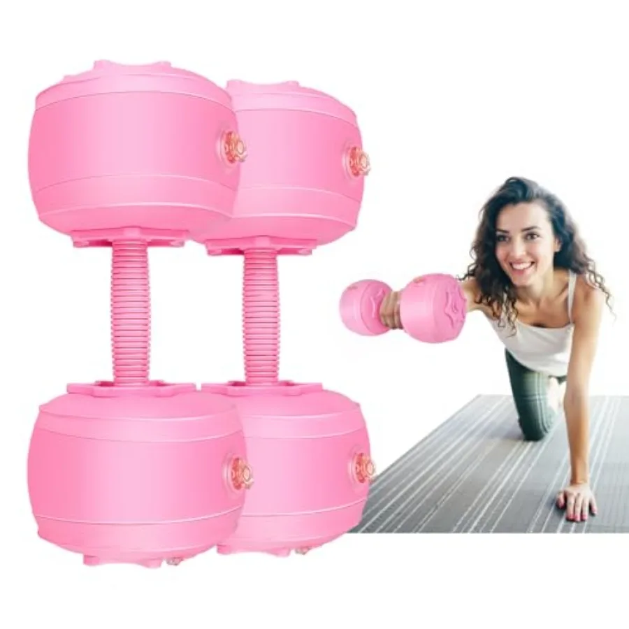 Travel Weights Water Filled Dumbbell Set of 26LB Hand Weights for Women at Home Gym Exercise Training
Travel Weights Water Filled Dumbbell Set of 26LB Hand Weights for Women at Home Gym Exercise Training