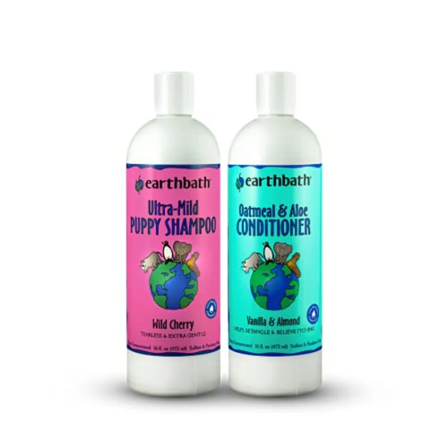 , Ultra-Mild Puppy Shampoo and Oatmeal and Aloe Conditioner - Best Dog Shampoo and Conditioner, Made in USA, 100% Cruelty Free
, Ultra-Mild Puppy Shampoo and Oatmeal and Aloe Conditioner - Best Dog Shampoo and Conditioner, Made in USA, 100% Cruelty Free