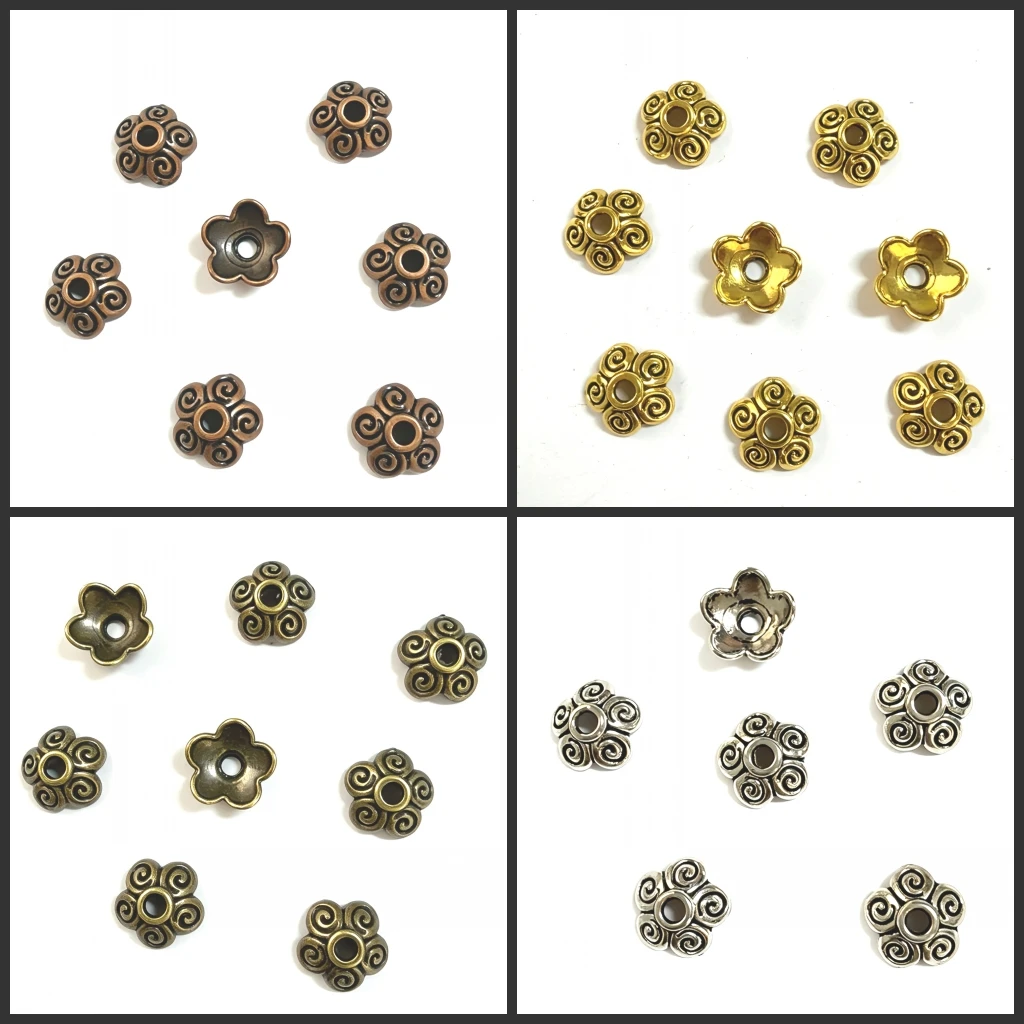 50pcs 10mm hole is 2mm copper tone flower charm bead cap h1932
50pcs 10mm hole is 2mm copper tone flower charm bead cap h1932