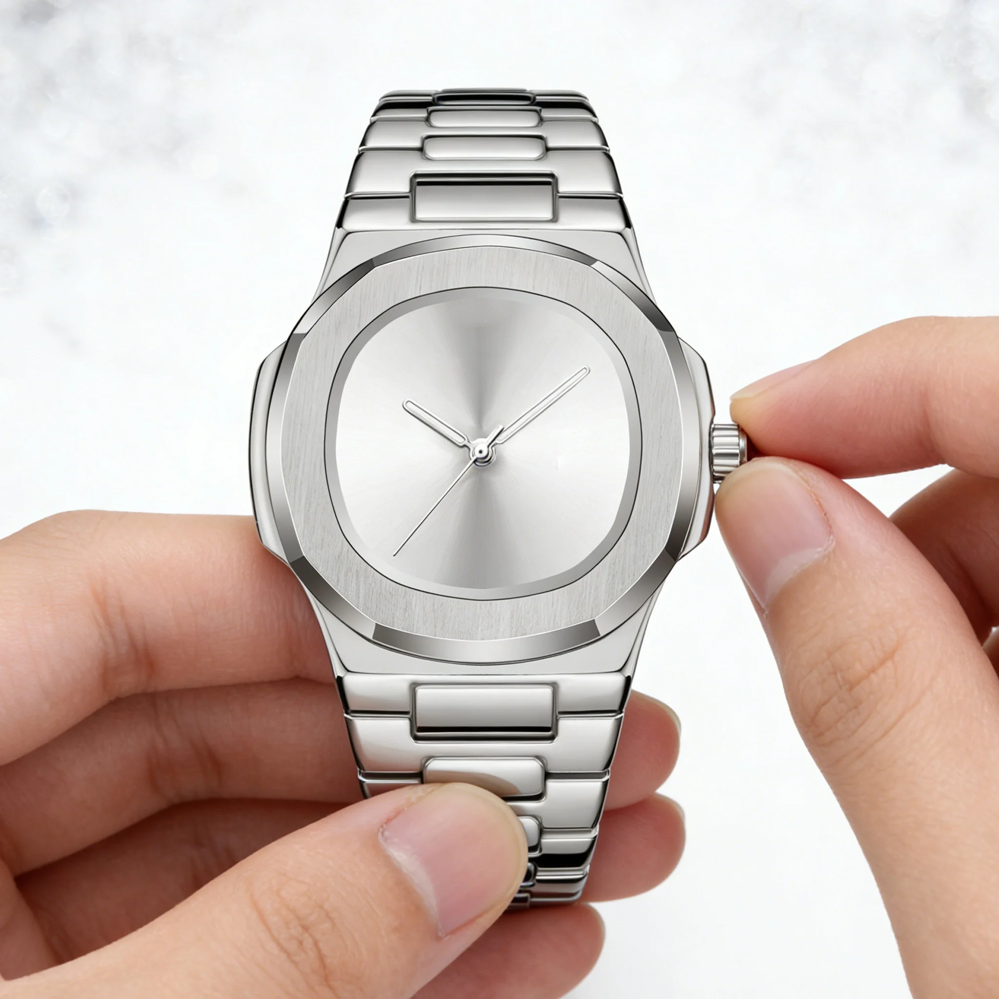 Men's Wristwatch, with an Irregular-Shaped Dial Design, Featuring a Retro and Elegant Style, a Metal Band, Quartz Movement, Acco
Men's Wristwatch, with an Irregular-Shaped Dial Design, Featuring a Retro and Elegant Style, a Metal Band, Quartz Movement, Acco
