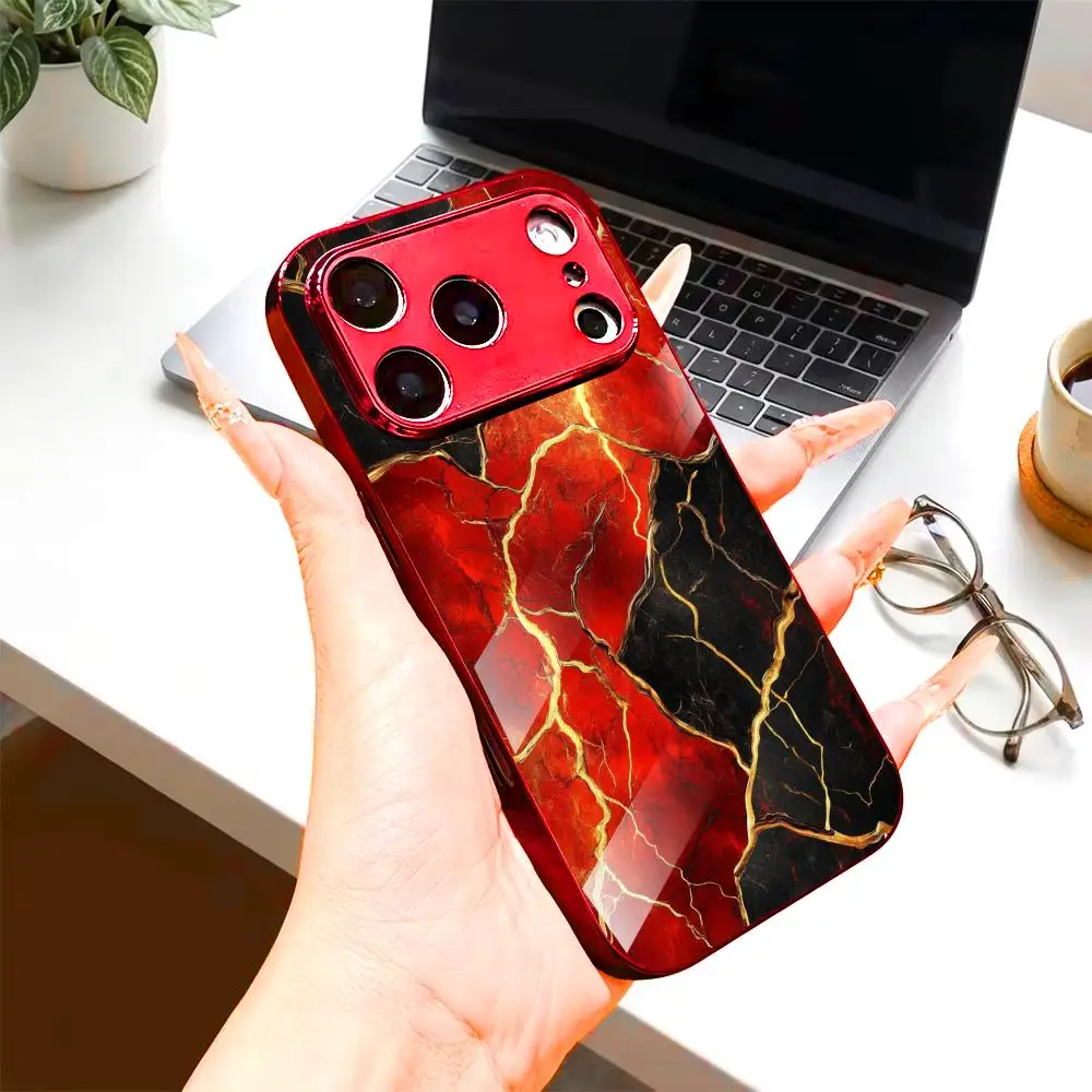 Bold Red Black Gold Marble For iphone 17 pro max cover fashion phone cases Glass Phone Case for iPhone 17、16、15、14、13pm Pro Plus
Bold Red Black Gold Marble For iphone 17 pro max cover fashion phone cases Glass Phone Case for iPhone 17、16、15、14、13pm Pro Plus