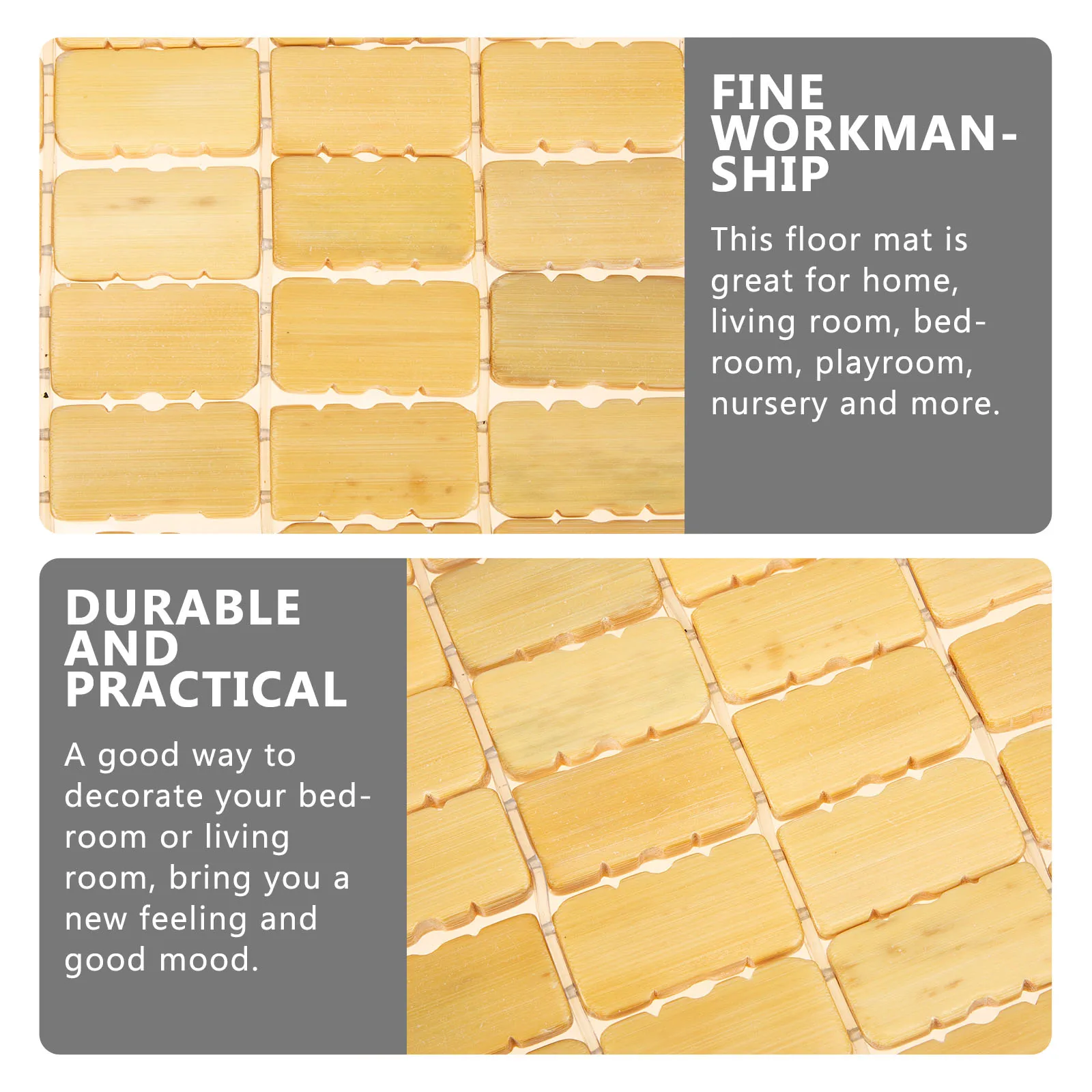 Противоскользящий бамбуковый коврик для ванной комнаты, декоративный нескользящий напольный коврик, бамбуковый коврик для ног
Противоскользящий бамбуковый коврик для ванной комнаты, декоративный нескользящий напольный коврик, бамбуковый коврик для ног