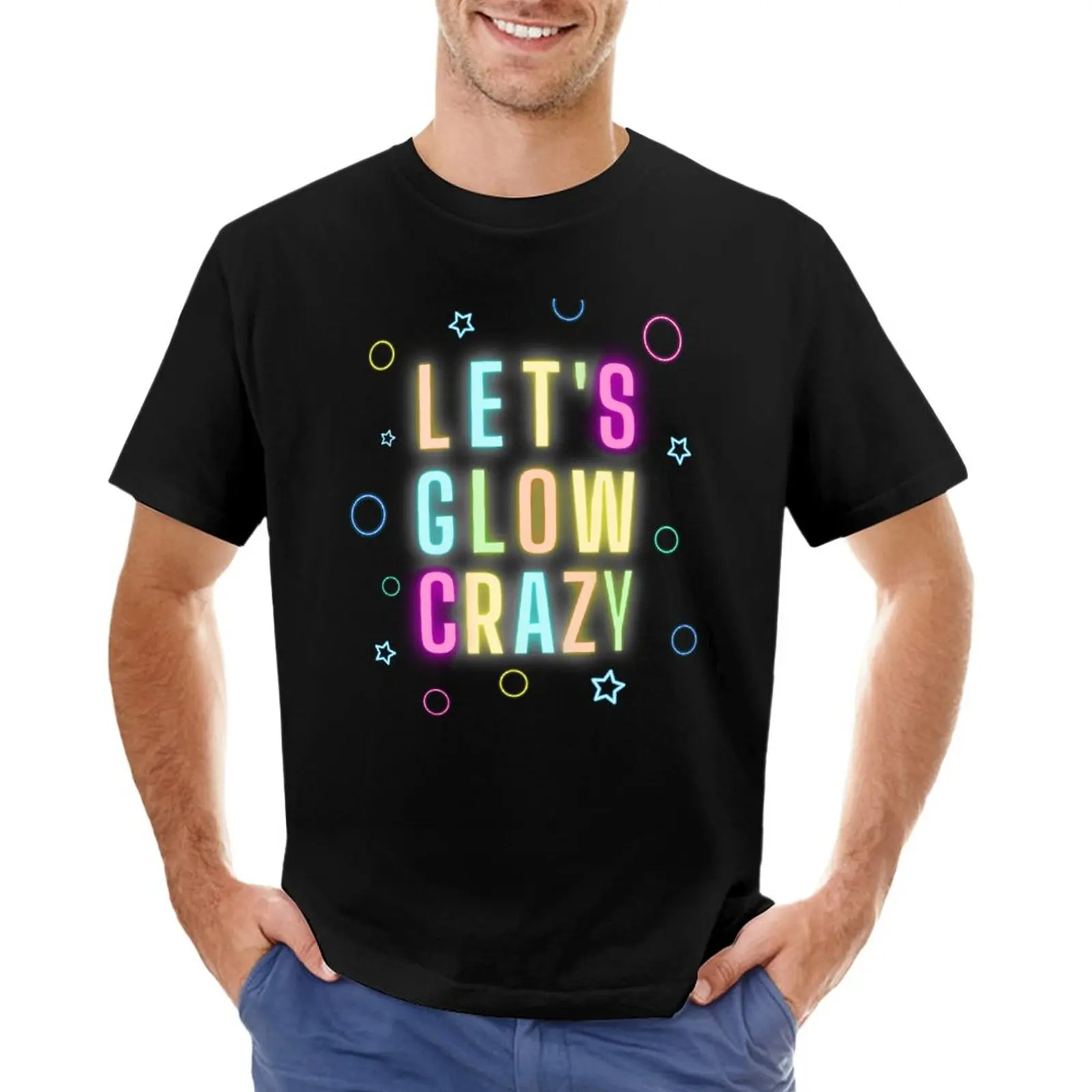 Let's Glow Crazy - Funny retro neon lights party design T-Shirt plus sizes boys animal print funnys summer top Men's t-shirt
Let's Glow Crazy - Funny retro neon lights party design T-Shirt plus sizes boys animal print funnys summer top Men's t-shirt