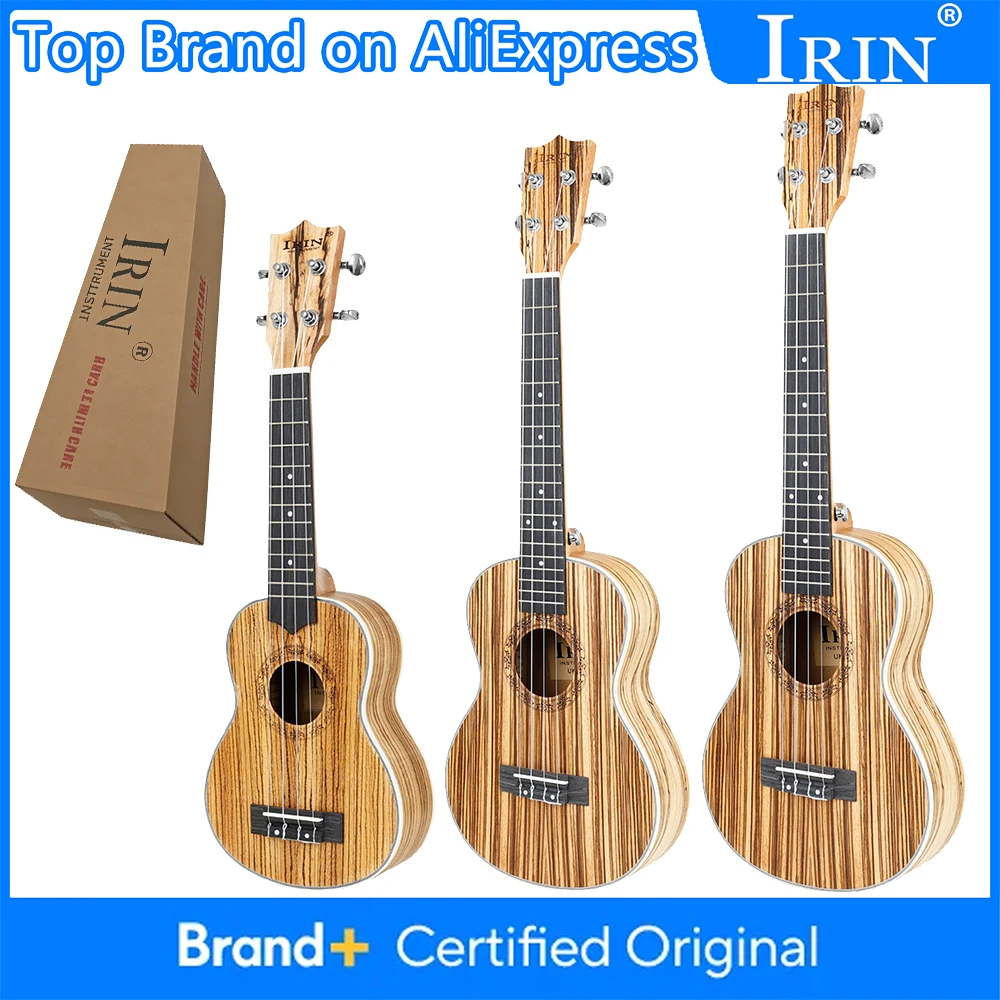 IRIN Ukulele 21/24/26 inch Ukulele Zebrawood Ebony Hawaiian Guitar 4-String Ukulele Plucked Musical Instrument Mini Guitarra
IRIN Ukulele 21/24/26 inch Ukulele Zebrawood Ebony Hawaiian Guitar 4-String Ukulele Plucked Musical Instrument Mini Guitarra