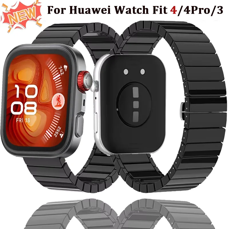 Высококачественный керамический металлический ремешок для часов Huawei Watch Fit 4/3, деловой браслет, сменный браслет для часов Huawei Fit 4 Pro Band Correa
Высококачественный керамический металлический ремешок для часов Huawei Watch Fit 4/3, деловой браслет, сменный браслет для часов Huawei Fit 4 Pro Band Correa