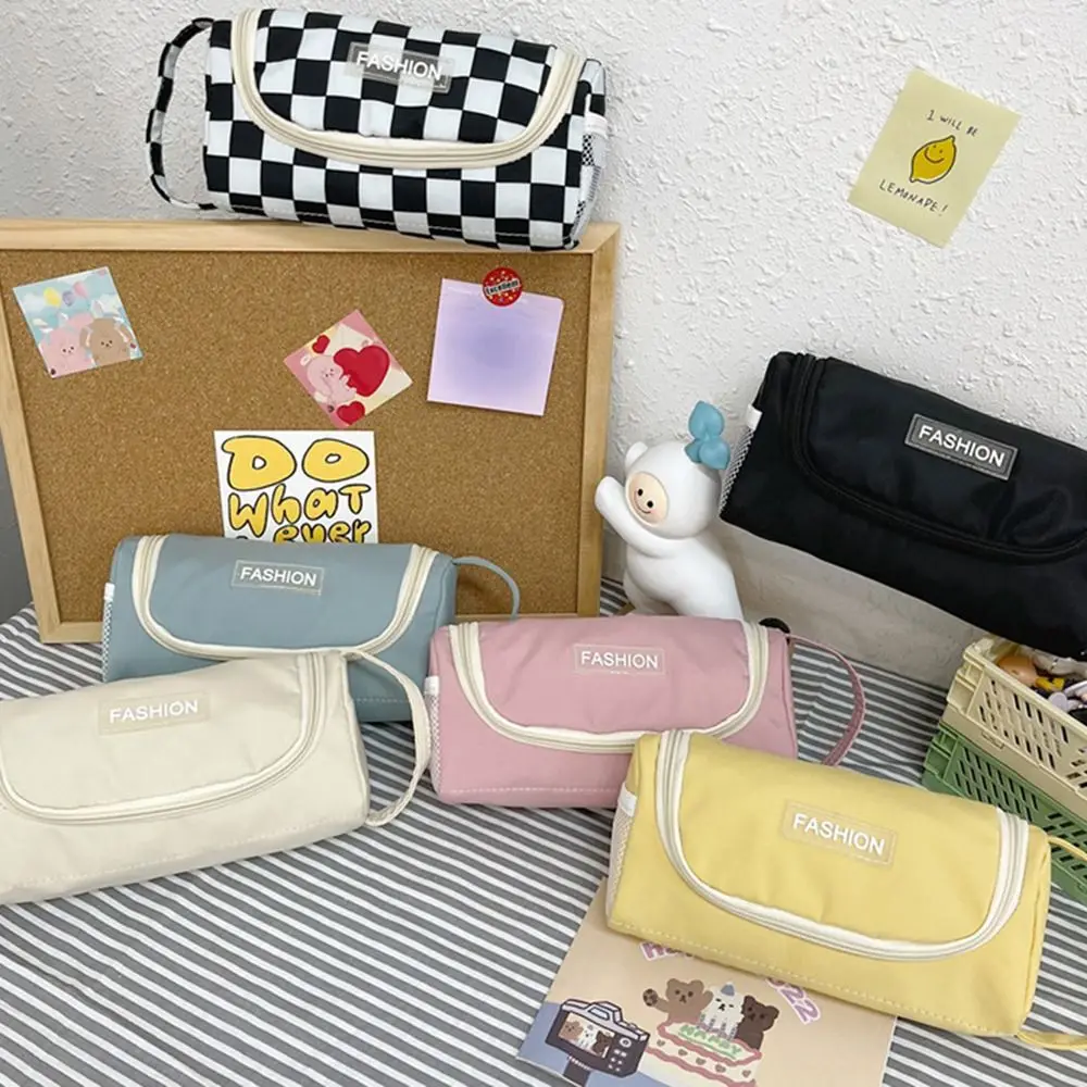 School Supplies Ins Lattice Pencil Case Washable Large Capacity Canvas Estuche Multifuncional Simple Pen Bag Student
School Supplies Ins Lattice Pencil Case Washable Large Capacity Canvas Estuche Multifuncional Simple Pen Bag Student
