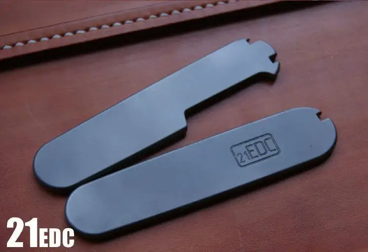A Pair TC4 Titanium Alloy CNC Handle Patch For 91mm Victorinox Swiss Army Knives
A Pair TC4 Titanium Alloy CNC Handle Patch For 91mm Victorinox Swiss Army Knives