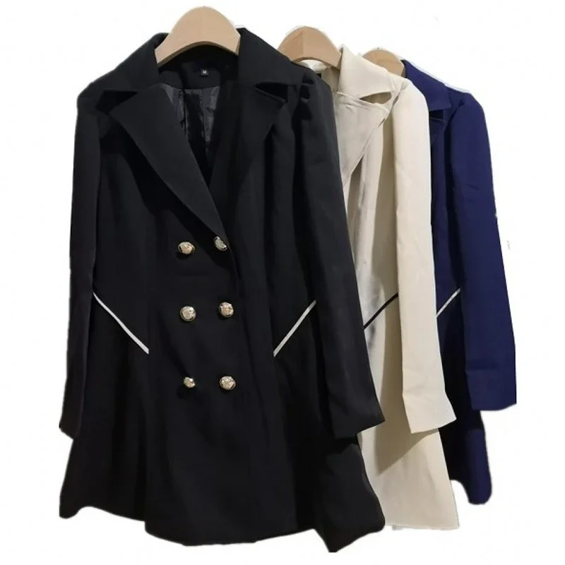 Spring Girls Office Wear Black Long Trench Coat Oversize Double Breasted Button Up Women Dress Coat Pleated Windbreaker Xxxl
Spring Girls Office Wear Black Long Trench Coat Oversize Double Breasted Button Up Women Dress Coat Pleated Windbreaker Xxxl