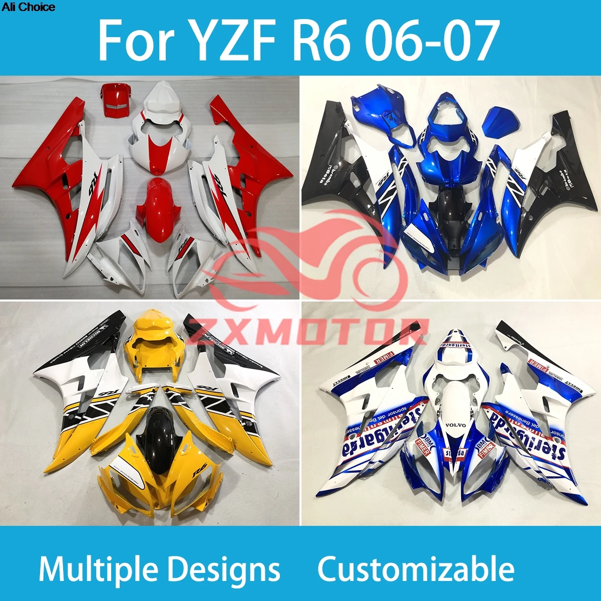 YZF-R6 2006 2007, набор обтекателей для Yamaha YZF R6 06 07, ремонт мотоцикла, индивидуальные обтекатели высокого качества
YZF-R6 2006 2007, набор обтекателей для Yamaha YZF R6 06 07, ремонт мотоцикла, индивидуальные обтекатели высокого качества