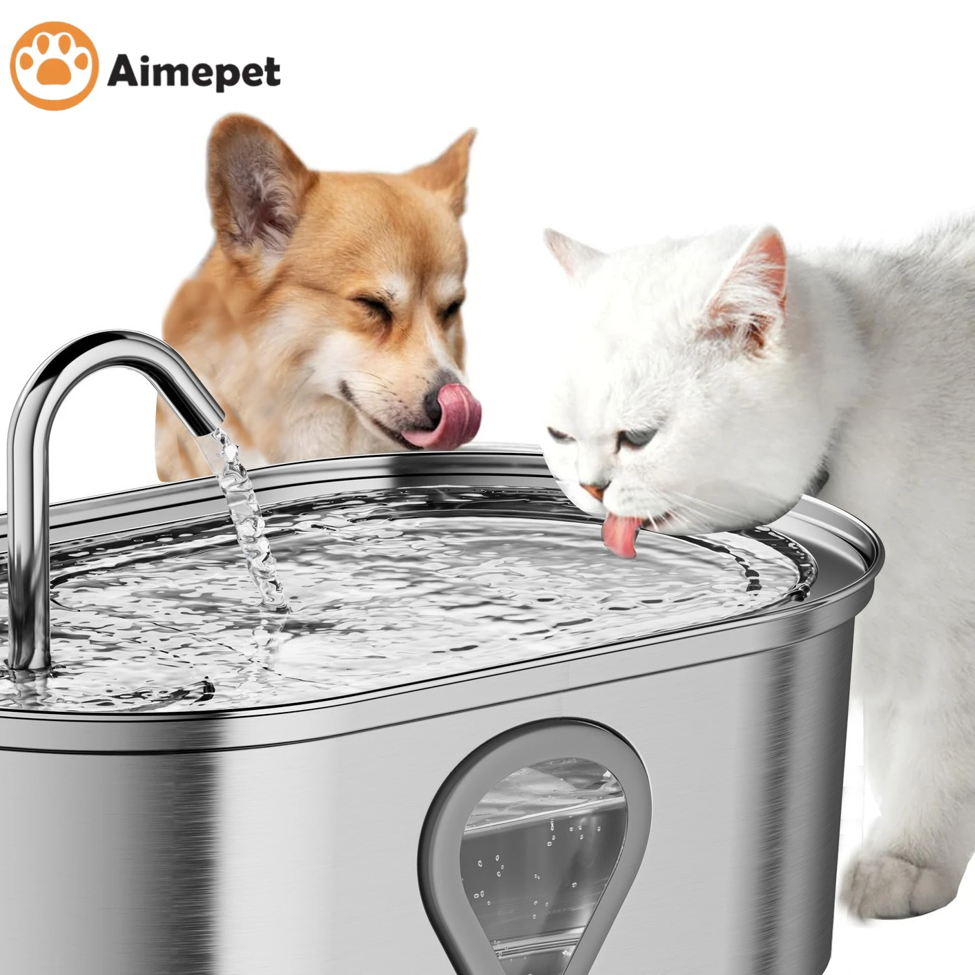 Cat Dog Water Fountain Stainless Steel 3.5L Large Capacity Pet Drinking Fountain Automatic Cat Water Dispenser For Cats Dogs
Cat Dog Water Fountain Stainless Steel 3.5L Large Capacity Pet Drinking Fountain Automatic Cat Water Dispenser For Cats Dogs