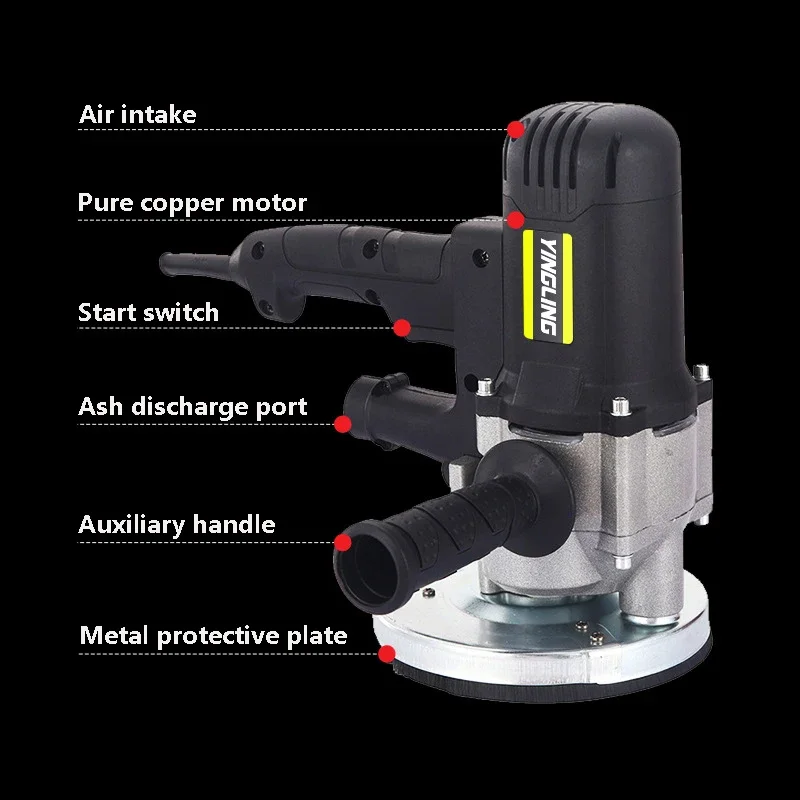 Многофункциональный беспыльный шлифовальный станок для стен, высокоскоростная шлифовка бетона и шпатлевки, с удлиненным пылеотводящим шлангом для ремонта
Многофункциональный беспыльный шлифовальный станок для стен, высокоскоростная шлифовка бетона и шпатлевки, с удлиненным пылеотводящим шлангом для ремонта